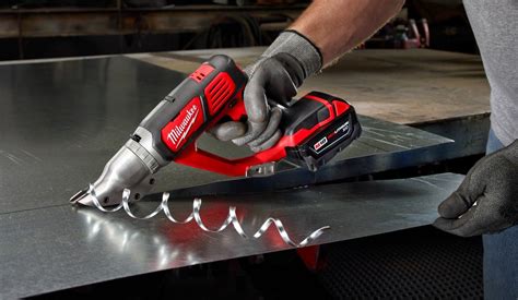 sheet metal nibbler cordless|milwaukee sheet metal cutter.